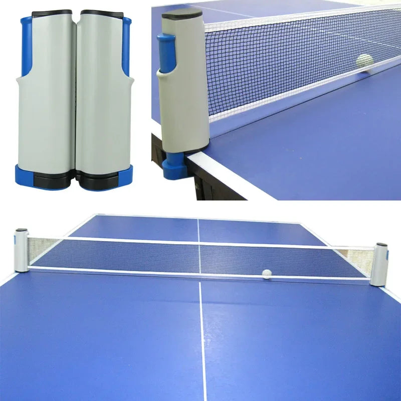 Filet de Ping-Pong Rétractable 170–175 cm – Portable et Ajustable, Compatible avec Toutes les Tables