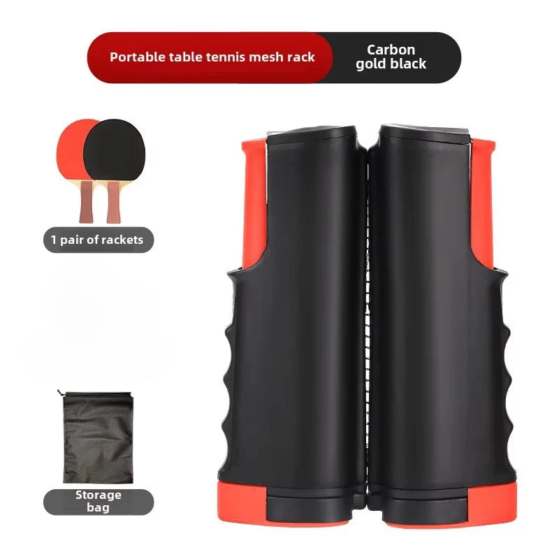 Pack Découverte : Filet de Tennis de Table Rétractable avec Raquettes de Ping-Pong – Set Exclusif