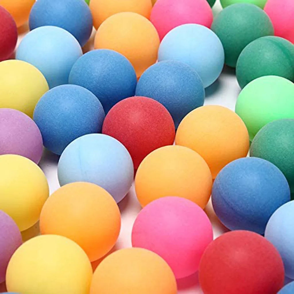 Balles de Ping-Pong 40 mm – 2,4 g, Couleurs Aléatoires, Idéales pour Jeux de Groupe et Activités de Plein Air