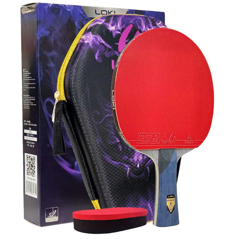 Raquette de Ping-Pong LOKI Dragon Series – Professionnelle, 6 à 10 Étoiles, Pour Tous Niveaux