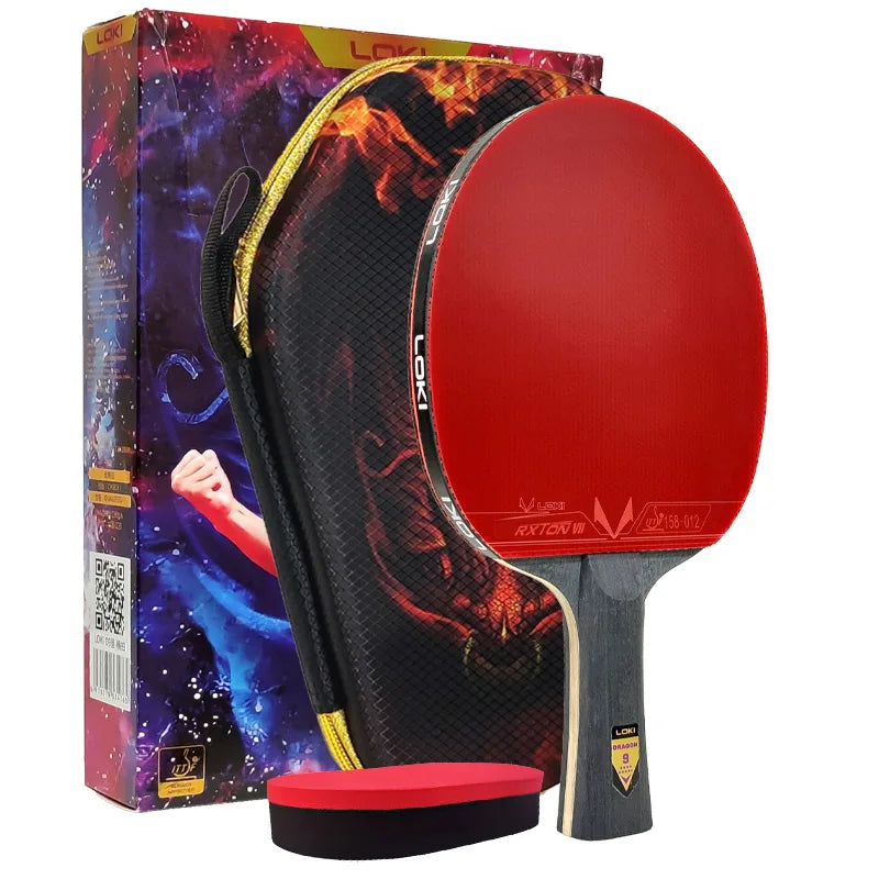 Raquette de Ping-Pong LOKI Dragon Series – Professionnelle, 6 à 10 Étoiles, Pour Tous Niveaux