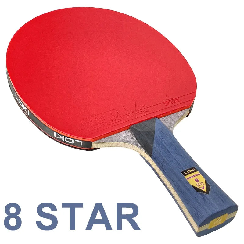 Raquette de Ping-Pong LOKI Dragon Series – Professionnelle, 6 à 10 Étoiles, Pour Tous Niveaux
